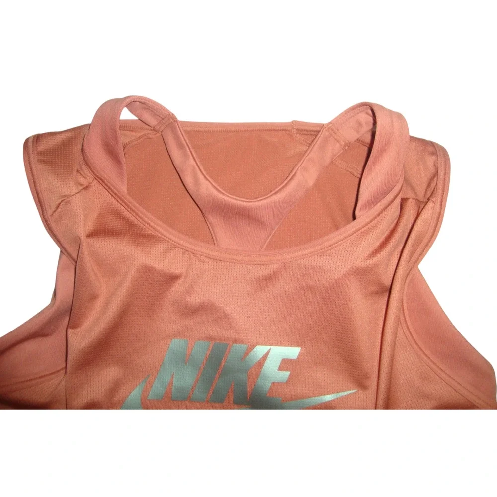 Nike Women's Air Dri-Fit Swoosh Sports Bra DM0643-215 Mineral Brown Size X-Large - Picture 7 of 12